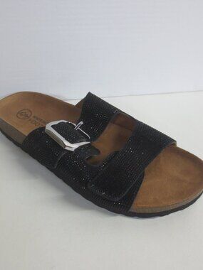 WHITE MOUNTAIN WOMEN'S BLACK GRANITAS SANDALS - US 10
